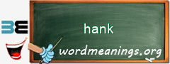 WordMeaning blackboard for hank